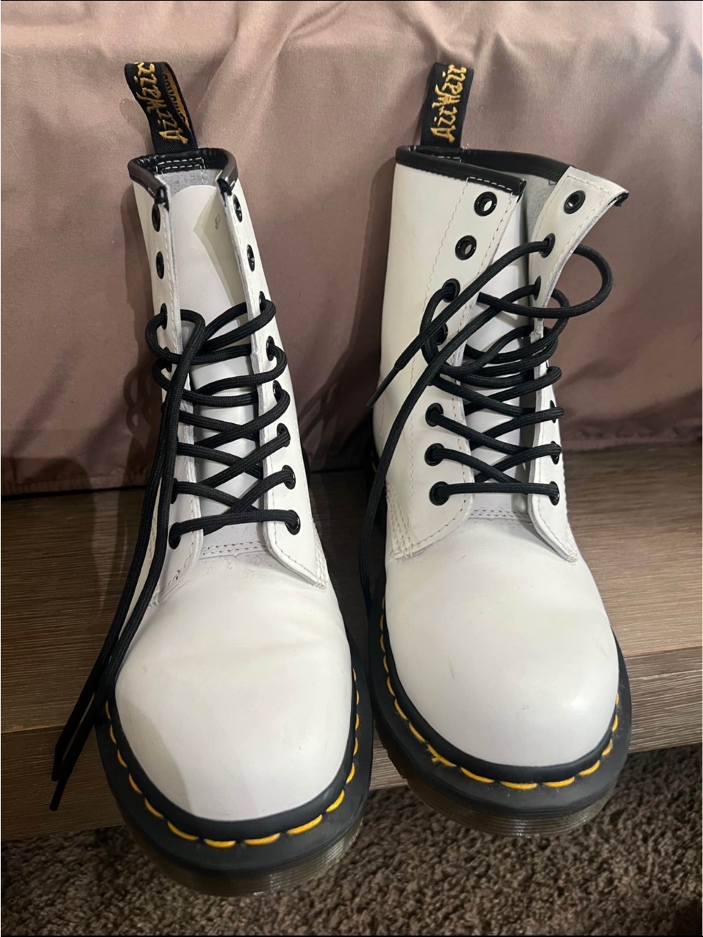 Dr. Martens White Boots